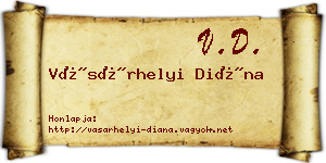 Vásárhelyi Diána névjegykártya