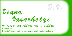 diana vasarhelyi business card